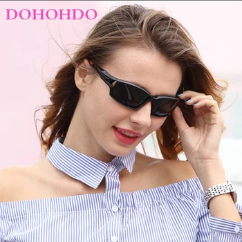 DOHOHDO 2020 m. Moteris Mados Naujų Poliarizuota HD Lens Akiniai nuo saulės vyrams Cool Vyrų Vairavimo Akiniai Eyewears Veidrodis lunette de soleil