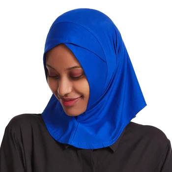 Vienas Gabalas Musulmonų Moterys Hijab Turbaną Kryžiaus Amira Nešioti Momentinių Šalikas Islamas Skarelė Niqab Skara Arabų Wrap Ninja Ramadanas