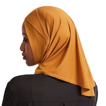 Vienas Gabalas Musulmonų Moterys Hijab Turbaną Kryžiaus Amira Nešioti Momentinių Šalikas Islamas Skarelė Niqab Skara Arabų Wrap Ninja Ramadanas