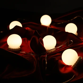 Makiažas Tuštybės Veidrodis LED Lemputės Holivudo Pritemdomi Veidrodėliai Šviesos Makiažas Tuštybės Lentelėje Nustatyti Persirengimo Kambaryje, Be Veidrodžio