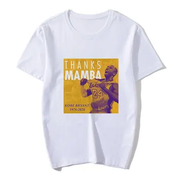Kobe Bryant RIP 1979-2020 Ačiū Mamba Moterų Marškinėlius Balto Print T-marškinėliai Moterims 2020 Metų Vasaros trumpomis Rankovėmis Viršūnes Tee Drabužiai