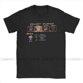 Juokinga Gatvėse Pyktis Pasirinkite Axel T-Shirt Vyrai Medvilnės T Shirts Retro Aukso Kirvis Blaze Kovos Žaidimas Trumpas Rankovės Marškinėliai