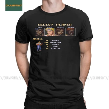 Juokinga Gatvėse Pyktis Pasirinkite Axel T-Shirt Vyrai Medvilnės T Shirts Retro Aukso Kirvis Blaze Kovos Žaidimas Trumpas Rankovės Marškinėliai