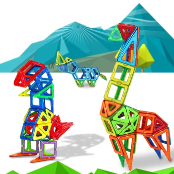110PCS Mini Magnetiniai Blokai Brinquedos Modeliai odinas, Magnetinio Dizaineris Apšviesti Plytų Magnetiniai Žaislai, Edukaciniai Žaislai