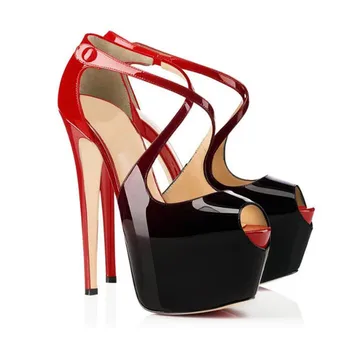 BBZAI Naujas modelis Moterų batai Aukščiausios kokybės seksualus Didelių kodas ponios batai Nuostabi batai 15CM Ploni Kulniukai Vandeniui 5CM 4-13 14