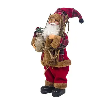 Linksmų Kalėdų Senelio stotis Lėlės Kalėdų Ornamentu Statulėlės, Surinkimo Kalėdų Dovana, Stalo Dekoravimui Poilsio Namų Dekoro