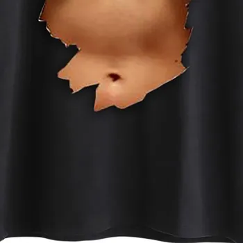 KANCOOLD Moterys Vasarą Kietas Viršūnes Atsitiktinis 3D krūtinės Spausdinimo ir trumpomis Rankovėmis O-kaklo t-shirt Big Boobs Seksualus Krūties dizainas Spausdinti marškinėliai