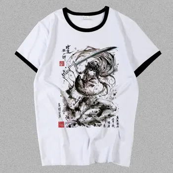Naujas Demon Slayer:Kimetsu nr. Yaiba Uzui Tengen Tokitou Muichirou T-shirt cosplay Kanroji Mitsuri marškinėliai Mados Vyrai Moterys Tees