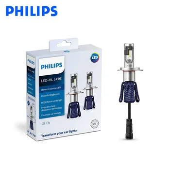 Philips LED H4, H7 9003 Ultinon Esminius LED Automobilių Hi/lo, 6000K Šviesos Ryški Balta Šviesa, Auto priekinis žibintas H8, H11 H16 9005 HB3 HB4 9006