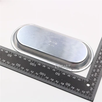 (5vnt/lot), Mini 17*7.3 cm ilgio stiliaus anodinio aliuminio lydinio duonos pelėsių hotdog turėtojas mažas skrebutis kepalas visos 