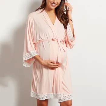 Slaugytoja Lady Nightdress Nėštumo Pižama Sleepwear Slaugos Nėščia Moteris Krūtimi Pižamą Motinystės Darbo Skraiste Gimdymo