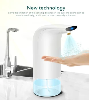 Touchless Vonios kambarys Balionėlis Smart Jutiklis Skysto Muilo Dozatorius Virtuvės Laisvą Ranką Automatinis Muilo Dozatorius Rankų dezinfekavimo priemonės