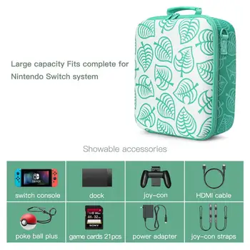 Nintendo Įjungti Konsolę Saugojimo Krepšys EVA Sunku Gyvūnų Kirtimo lagaminas, Nešiojamas Apsauginis Dėklas NS Žaidimas Priedai