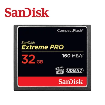 SanDisk Extreme Pro CompactFlash 32GB 64GB 128GB 256 GB CF Kortelė 800X VPG-20 120MB/s, Turtingą 4K ir 