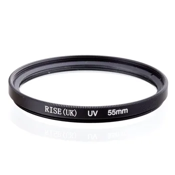 Didmeninė 10 vnt PAKILTI(UK) 55MM UV Ultra-Violet Filtras Objektyvo apsaugos DLSR kamera 55mm objektyvas