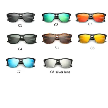 Lvvkee akiniai nuo saulės vyrams poliarizuota uv400 aukštos kokybės Moterų žvejybos Vairavimo Lauko Sporto, saulės Akiniai mėlyna žalia raudona geltona juoda