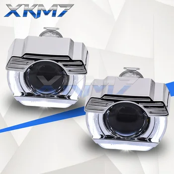 Angel Eyes Bi-xenon Objektyvas Įrengti Mini Projektorius 2.0 colių HID H1 LED Lempa H4, H7, Žibintai, Automobilių Žibintai, Aksesuarai, Tiuningas, 