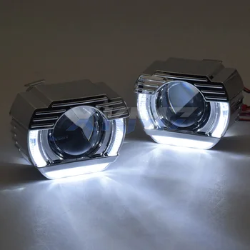Angel Eyes Bi-xenon Objektyvas Įrengti Mini Projektorius 2.0 colių HID H1 LED Lempa H4, H7, Žibintai, Automobilių Žibintai, Aksesuarai, Tiuningas, 