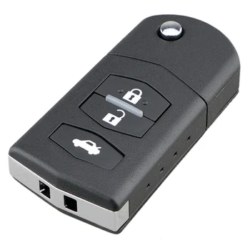Automobilio Smart Remote Key 3 Mygtukai 80 Bitų 63 Chip Automobilio Raktas Fob Tinka MAZDA 2 3 5 6 RX8 MX5 43hz