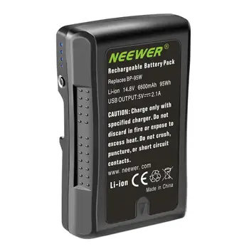 Neewer V Mount/V Užraktas Baterijos - 95Wh 14.8 V 6600mAh Li-ion Baterijos Vaizdo transliavimas, vaizdo Kameros,Sony HDCAM