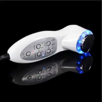 NAUJAS Nešiojamas 7 LED Fotonų Ultragarso Ultragarso Veido Odos Priežiūros Valiklį, Anti Senėjimo Raukšlių Valiklis Grožio Massager