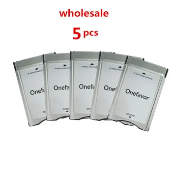 Didmeninės!! 5vnt/DAUG onefavor SD Konvertuoti į PCMCIA Multi Card Reader Adapteris, Skirtas 
