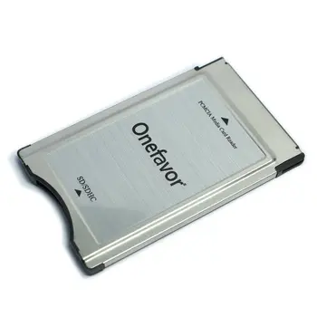 Didmeninės!! 5vnt/DAUG onefavor SD Konvertuoti į PCMCIA Multi Card Reader Adapteris, Skirtas 