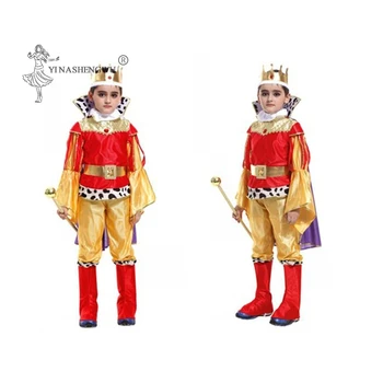 Vaikai Princas Cosplay Karaliaus Kostiumas Birthday Party Dress Up Drabužių Anime Rinkiniai Jumpsuits Vaikai Helovinas Carnvial Drabužiai, Kostiumai
