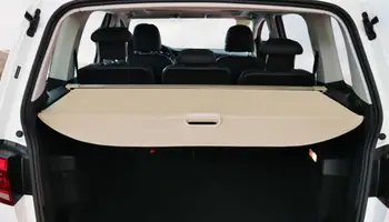 Aukštos Qualit Automobilio Galinės bagažo skyriaus Dangtis Security Shield Ekrano atspalvis Tinka Volkswagen TOURAN. 2016 m. 2017 m. 2018 m. (juoda, smėlio spalvos)