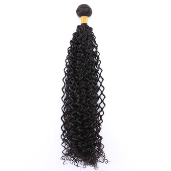 Gryna spalva ištemptas ilgis 14-30 cm afro Keistą garbanotas plaukų pynimas juoda Ruda aukso Sintetinių plaukų Pratęsimo