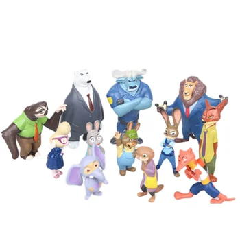 12 Stilių Disney Serijos zootopia Crazy Miesto Gyvūnų Zoologijos sodas, Metropolijos Vaikams, Lėlės Apdailos Lėlės, žaislai vaikams anime pav.