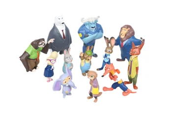 12 Stilių Disney Serijos zootopia Crazy Miesto Gyvūnų Zoologijos sodas, Metropolijos Vaikams, Lėlės Apdailos Lėlės, žaislai vaikams anime pav.