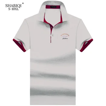 SHABIQI Prekės ženklo drabužių Naujas Vyrų Polo Marškinėliai Vyrams, Verslo ir Laisvalaikio kietų vyrų polo marškinėliai trumpomis Rankovėmis Kvėpuojantis polo marškinėliai, S-10XL