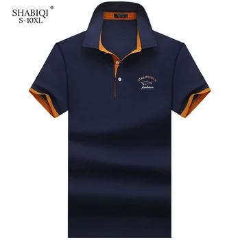SHABIQI Prekės ženklo drabužių Naujas Vyrų Polo Marškinėliai Vyrams, Verslo ir Laisvalaikio kietų vyrų polo marškinėliai trumpomis Rankovėmis Kvėpuojantis polo marškinėliai, S-10XL