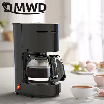 DMWD Elektros Amerikos Lašinamas Kavos virimo aparatas Automatinis Mini Espresso, Latte Arbatinukas Katilo Milteliai Kavinė Arbatos Garų Alaus Puodą Mašina
