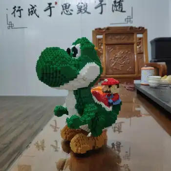 HC 9020 Super Mario Yoshi Green Dragon 3D Modelį 2276pcs 