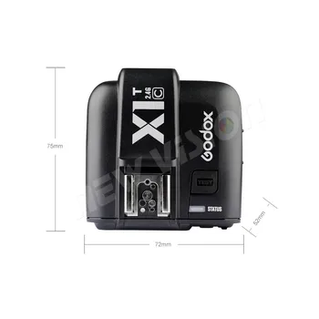 Godox X1C X1T-C 2.4 G, E-TTL Belaidžio Flash Speedlite Vieno Siųstuvo (TX) Canon 1000D 600D 700D 650D 100D 550D 500D 450D