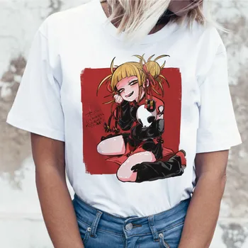 Marškinėliai Himiko Animacinių filmų Toga senpai moterų waifu moterų boku no herojus Spausdinti akademinės bendruomenės t-shirt marškinėliai marškinėlius harajuku 90s