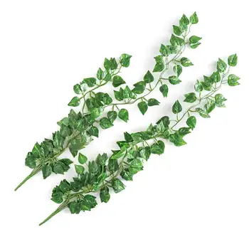 2Pack Dirbtinis Ivy žalia Lapų Girlianda Augalai Vynuogių Netikrą Lapai, Gėlės Namų Dekoro Plastiko Dirbtinių Gėlių Pintais string