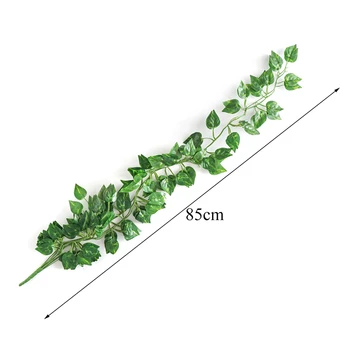 2Pack Dirbtinis Ivy žalia Lapų Girlianda Augalai Vynuogių Netikrą Lapai, Gėlės Namų Dekoro Plastiko Dirbtinių Gėlių Pintais string