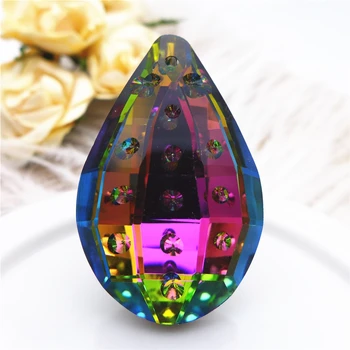 45mm suncatcher kristalų prizmės šviestuvo dalis naujų rainbow pakabukas stiklo meno kabo namuose, sodo dekoro 