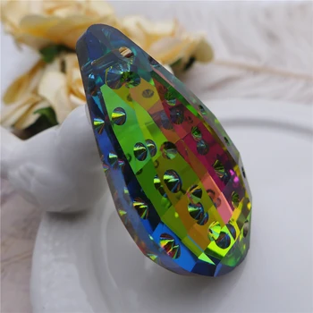 45mm suncatcher kristalų prizmės šviestuvo dalis naujų rainbow pakabukas stiklo meno kabo namuose, sodo dekoro 