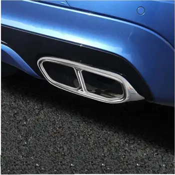 Automobilių stiliaus 2018 2019 2020 2021 Volvo xc60 uodega gerklės dekoratyvinės dėžutės xc60 keturi nerūdijančio plieno išmetimo vamzdžio apdaila padengti
