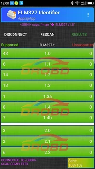 ELM327 OBD V1.5 Wifi Palaiko visų komandų Super MINI ELM 327 Versija 1.5 OBD2 / OBDII Android /IOS /VNT Automobilių Kodų Skaitytuvas