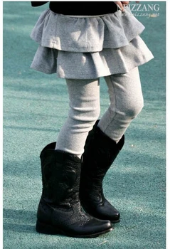 2-7yrs NAUJĄ pavasario rudens mergaičių Antblauzdžiai & sijonas medvilnės mergaičių kelnės vaikams, kelnės mados sijonas kelnės