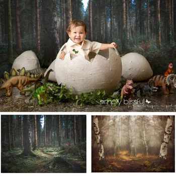 Džiunglių Miško Fone Žalia Enchanted Miško Medžių Miškai Backdrops Fotografijos Vaikų Portretai Photo Booth Studija Rekvizitai