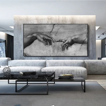 Adomo Michelangelo Garsaus Meno Drobė Paveikslų ant Sienos Menas, Plakatų ir Spausdina Nuotraukas, Gyvenamasis Kambarys