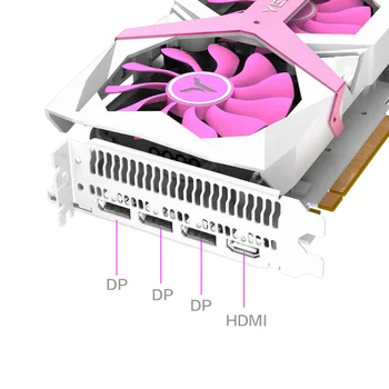 Yeston RX5700 Žaidimų Grafika Kortelės XT GPU 8GB GDDR6 256bit Suknelė Magnatas Pink Super Evoliucija 7nm KOMPIUTERIO Video PCI-E 3.0