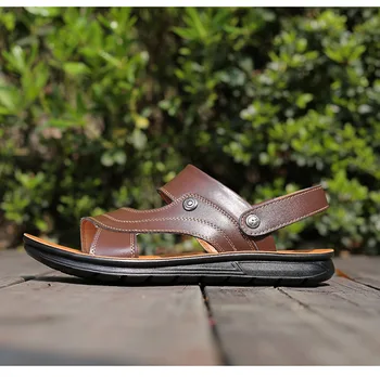 Vyras 2020 metų Vasaros paplūdimio sandalai mados nauja asmenybė, vyriški slidder sandalas lauko neslidžia paplūdimio šlepetės vyras batai