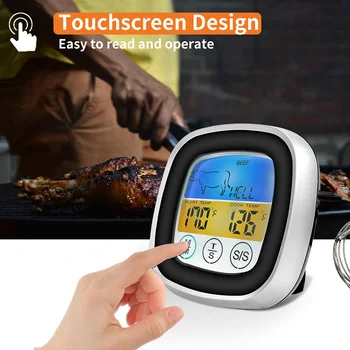 Elektroninis Orkaitės Vandeniui Virtuvės Įrankiai Elektroninių Kepimo GRILIS Mėsos Termometras Maisto Zondo Temperatūros Matavimo Įrankis